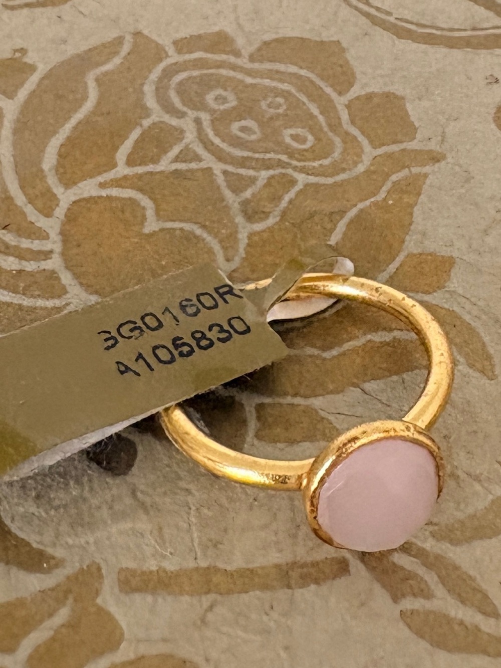 Anne Vaughn chalcedony ring and earrings